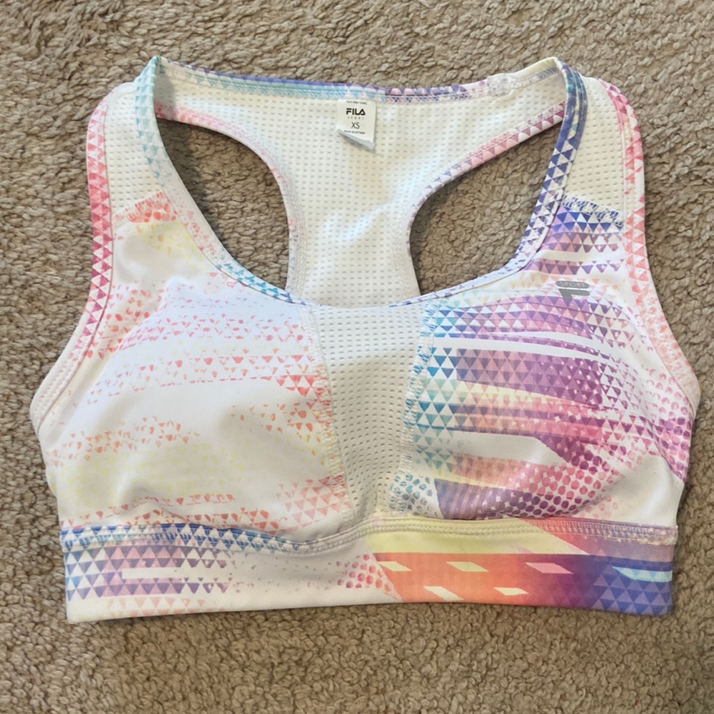 FILA Sports Bra Rainbow